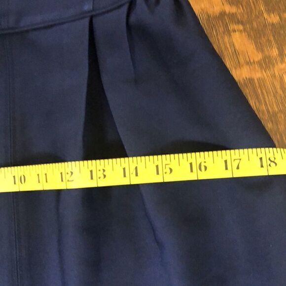 J. Crew Deep Navy Fit and Flare Preppy Dark Academia Dress Size 0 - Picture 11 of 12